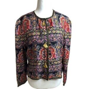 Maggie London Silk Classic Work Dressy Blazer Petite 10P